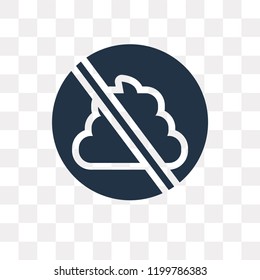 No pooping vector icon isolated on transparent background, No pooping transparency concept can be used web and mobile