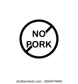 No Pork Icon In Vegan Set