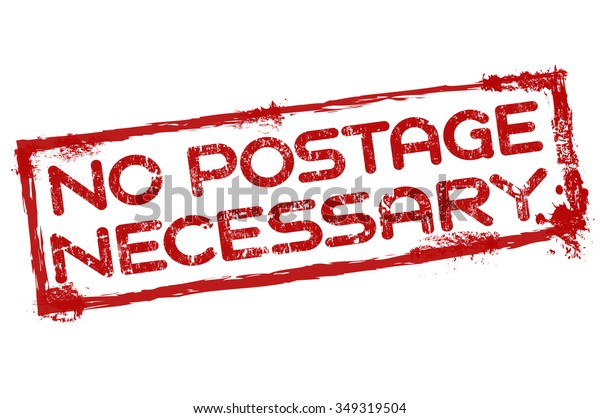 No Postage Necessary Grunge Rubber Stamp Stock Vector Royalty Free