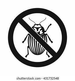 No potato beetle sign