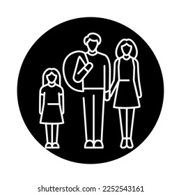 No poverty color icon icon. Corporate social responsibility. Pictogram for ad, web, mobile app, promo. UI UX design element. Editable stroke
