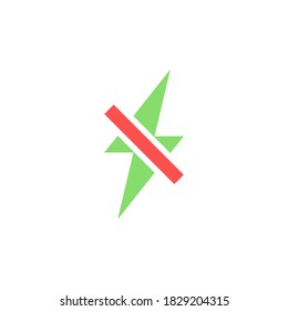 no power vector icon design template