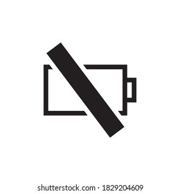 no power vector icon design template