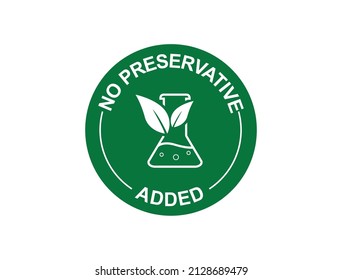 No Preservative Added Icon Vector Illustration 