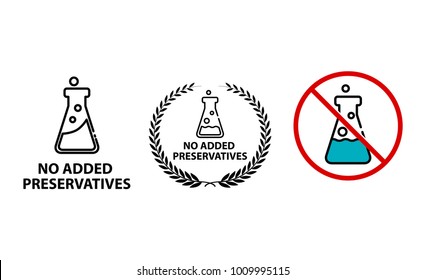 No Preservative Icon - Vector Illustration.