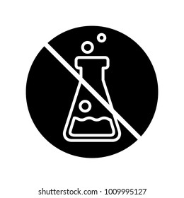 no preservative icon - vector illustration.