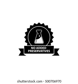 No Preservative Icon - Vector Illustration.