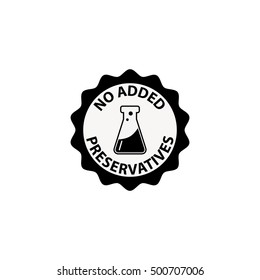 No Preservative Icon - Vector Illustration.