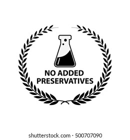 no preservative icon - vector illustration.