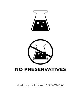 No preservatives chemical added colors design vector 