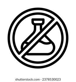 No Preservatives symbol icon vector illustration