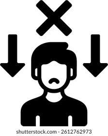 No Pressure Icon Glyph Vector Illustration