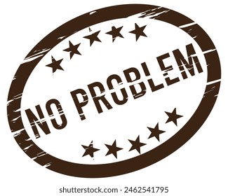 No problem grunge rubber stamp on white, vector illustration