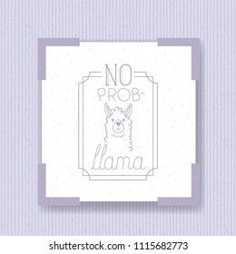no problem message with hand made font
