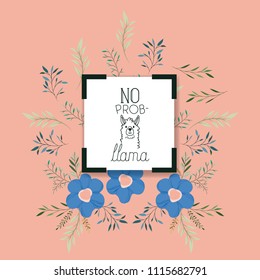 no problem message with hand made font