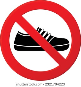 Sin prohibición. Sin zapatos estrictamente prohibidos