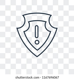 No protection vector icon isolated on transparent background, No protection logo concept