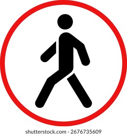 No Hay Señal De Advertencia De Acceso Público. No hay área de acceso público prohibida señal de seguridad imprimible símbolo de prohibición conjunto de diseño de iconos. no hay señal de peatón