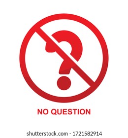 Ningún signo de interrogación aislado en la ilustración vectorial de fondo blanco.