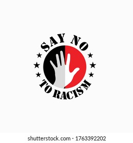 No racism. design vector for tshirt design and other