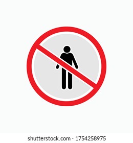 No Racism Icon. Equality Sign Symbol - Vector.