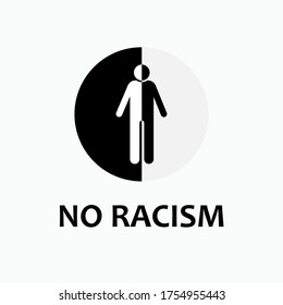 No Racism Icon. Equality Sign Symbol - Vector.
