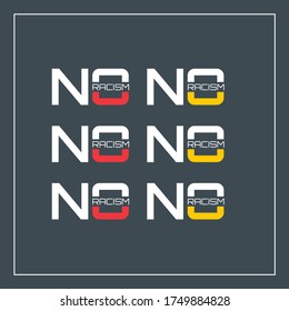 no racism typography study graphic design