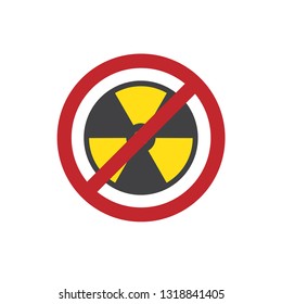 no radiation icon, no nuclear