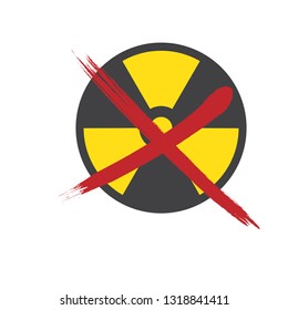 no radiation icon, no nuclear