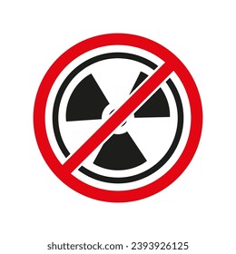 No radioactive substances icon. Vector illustration. PS 10.