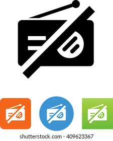 No radios allowed icon