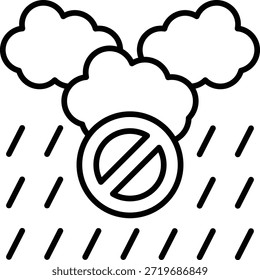 No rain vector icon. Can be used for printing, mobile and web applications.