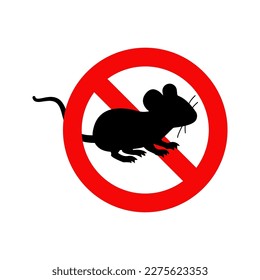 No Rats icon. sign for mobile concept and web design. vector illustration