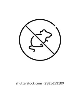 Premium Vector  Anti rat sign illustration vector no rats symbol design