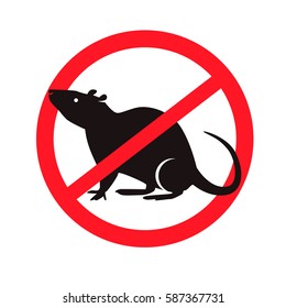 No rats symbol sign