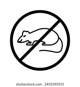 No hay Vector de ratas. Sin icono de ratas símbolo color editable