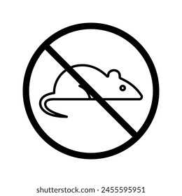 Kein Ratten-Vektorgrafik-Symbol. Keine Farbe des Ratten-Symbols bearbeitbar