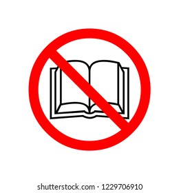 No read a book icons set great for any use. Vector EPS10.