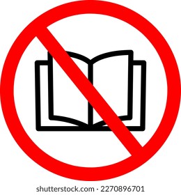 No read a book icons set great for any use. Vector on white background..eps