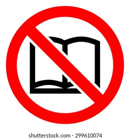 No read a book icons set great for any use. Vector EPS10.