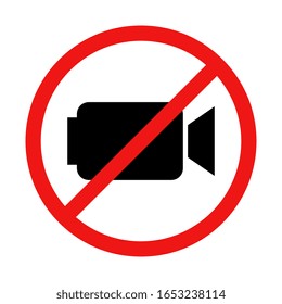 No Recording or Video Camera Sign