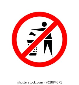 no recycle vector icon