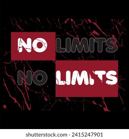 NO Lımıts ! Red and Black are the perfect match.Minimalist artwork style. Printable design for t-shirts, mugs, cases, etc.