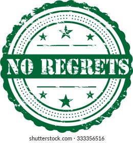 No Regrets / Grunge Badge