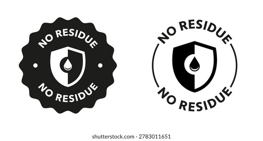 No residue. Vector stickers for product package or box labeling.