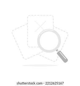 no result data, document or file not found concept illustration flat design vector eps10. modern graphic element for landing page, empty state ui, infographic, icon, etc - Shutterstock ID 2212625167
