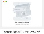 No Result Found Empty States Illustration
