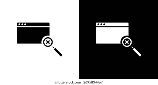 No result icon concept design element. pictogram icons.