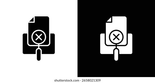 Icono sin resultado de un Vector de estilo plano
