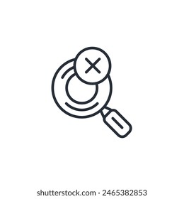 no hay ningún icono de resultado. Vector.Trazo editable.signo de estilo lineal para utilizar Diseño web,logotipo.Ilustración de símbolo.